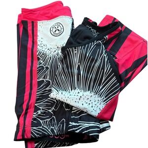 Coeur Heart & Courage Cycling Triathlon Tank Top Padded Shorts women's Small USA